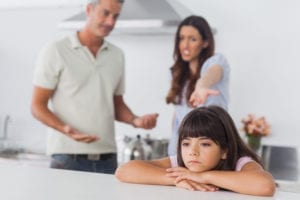Parents arguing over child